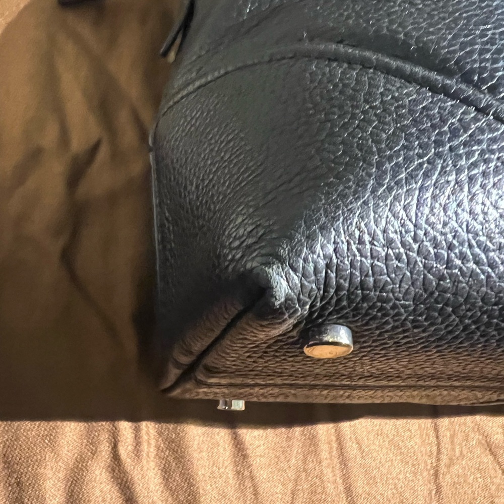 Kate Spade Black Pebbled Leather Shoulder Bag - Great Condition Medium Size - Picture 7 of 15